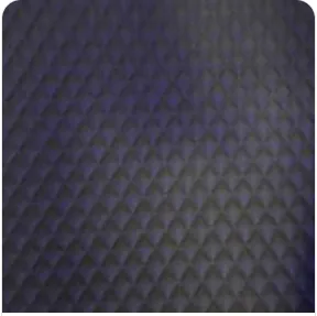 Dark Gray quilted leather interior lining swatch