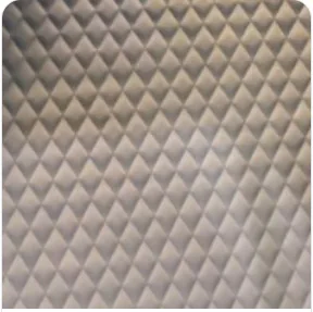 Light Gray quilted leather interior lining swatch